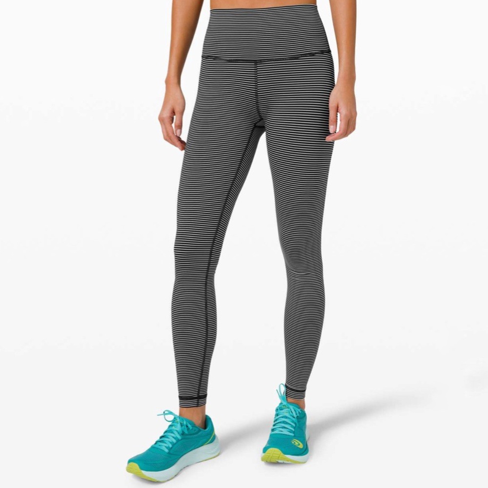 Lululemon | Wunder Under High-Rise Tight Luxtreme Hype Stripe Black White Size 6